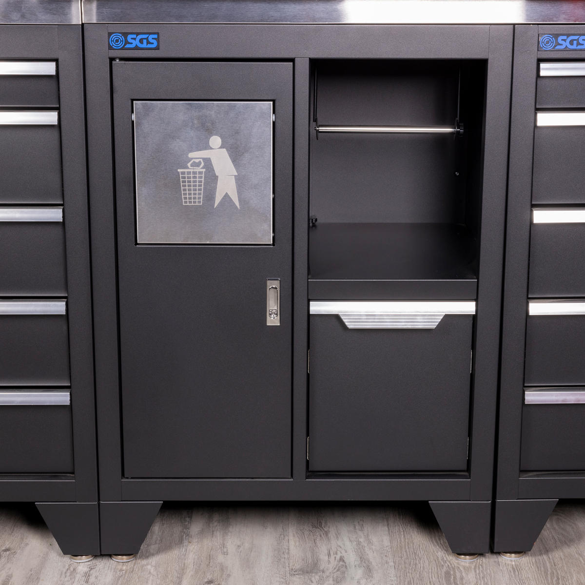 SGS Bin Unit for Garage Storage System | Towel Dispenser | Supplies Drawer